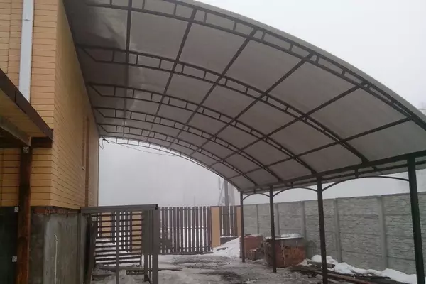 Полуарочные навесы в Выборге