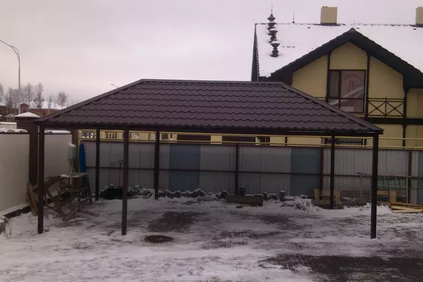 Вальмовые навесы с установкой в Выборге